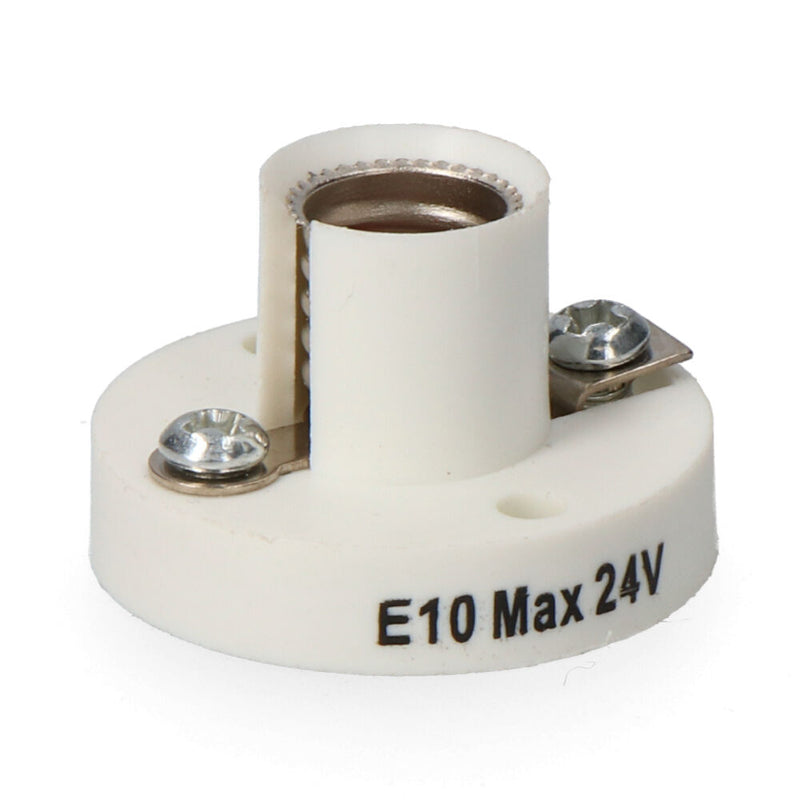 E10 Mignonette Lighting Lamp Holder (Only 12V Or Lower Installations) Assorted Colors / Models