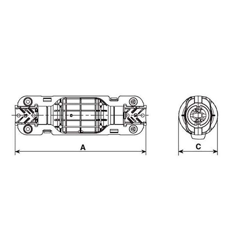 Connection Box IP68 5650/3 Paguri 2 Outputs 3 Poles