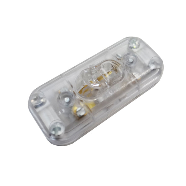 Single Pole Switch 2A Transparent Mounted