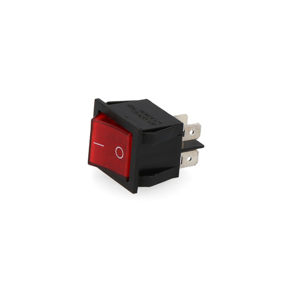 4 Pin Recessed Red Illuminated Switch