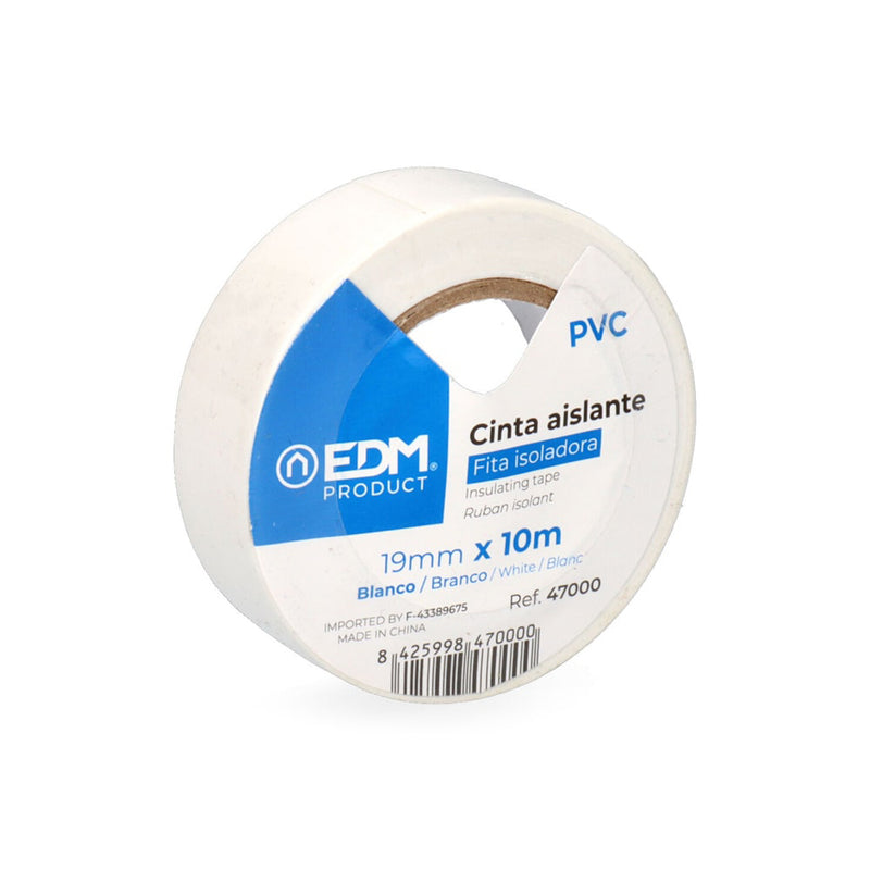 Insulating Tape 10M X 19Mm White Edm Quality "Supra"