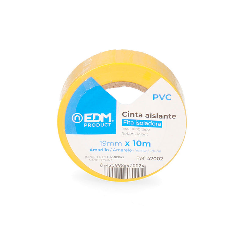 Insulating Tape 10M X 19Mm Yellow Edm Quality "Supra"