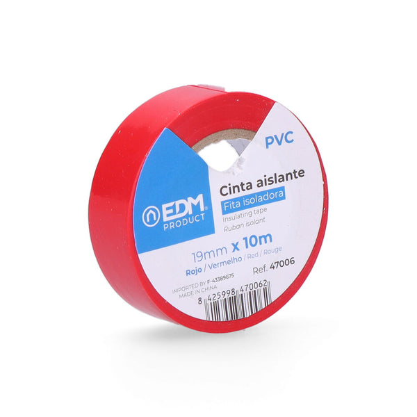 Insulating Tape 10M X 19Mm Red Edm Quality "Supra"