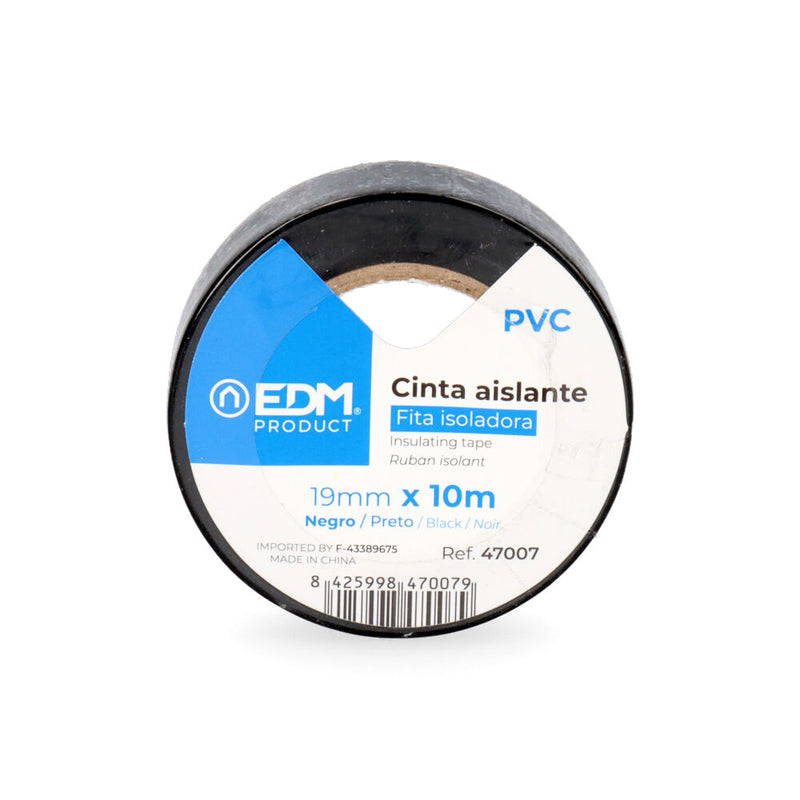 Insulating Tape 10M X 19Mm Black Edm Quality "Supra"