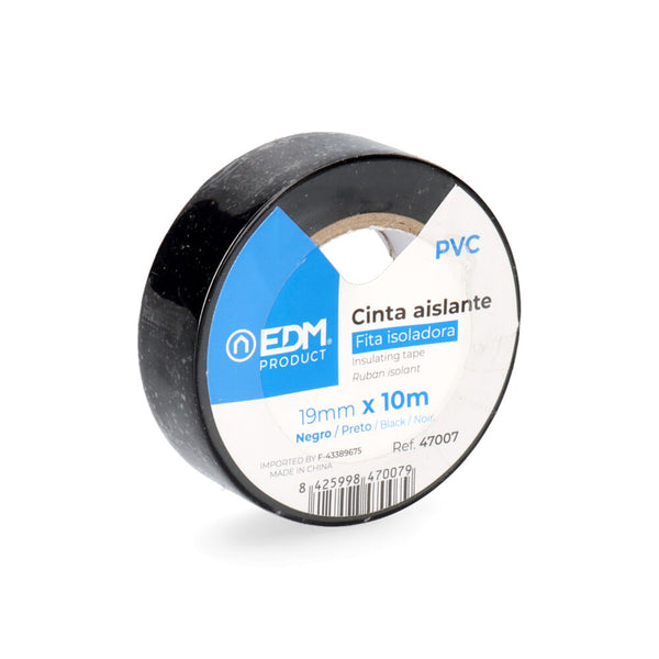 Insulating Tape 10M X 19Mm Black Edm Quality "Supra"