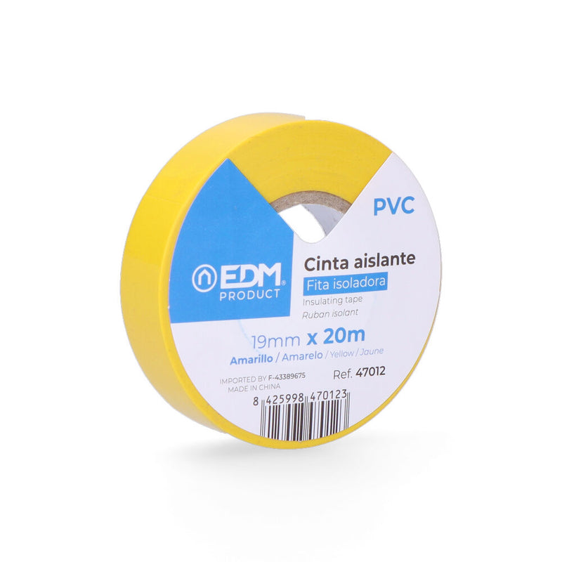 Insulating Tape 20M X 19Mm Yellow Edm Quality "Supra"