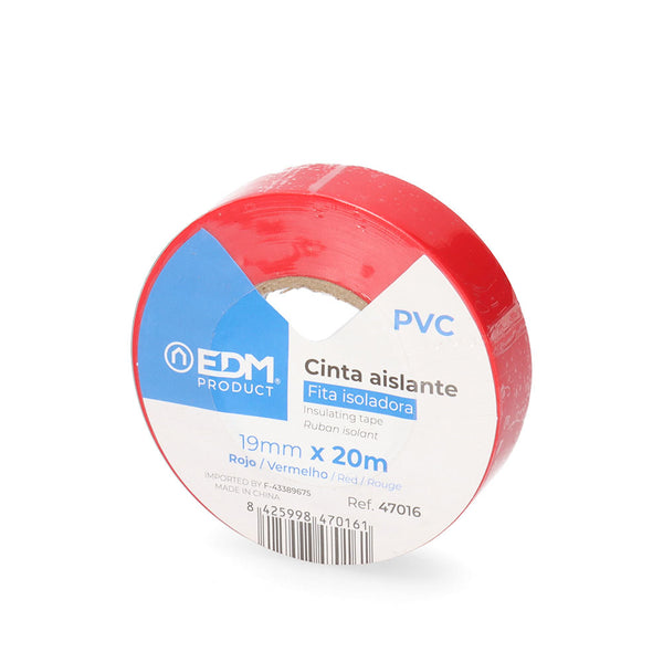 Insulating Tape 20M X 19Mm Red Edm Quality "Supra"