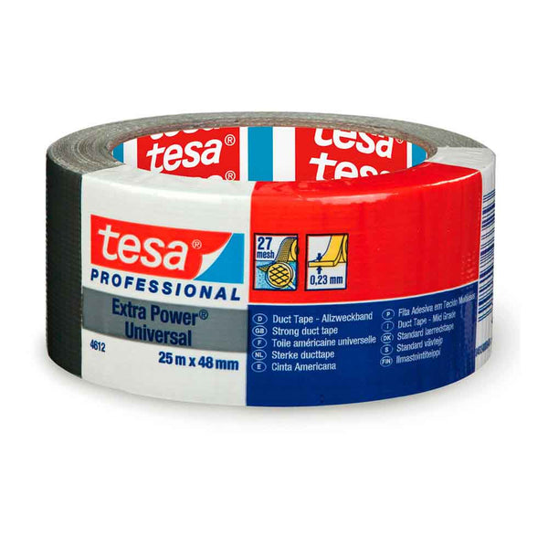 Black Duct Tape 25M X 48Mm 4612 Tesa