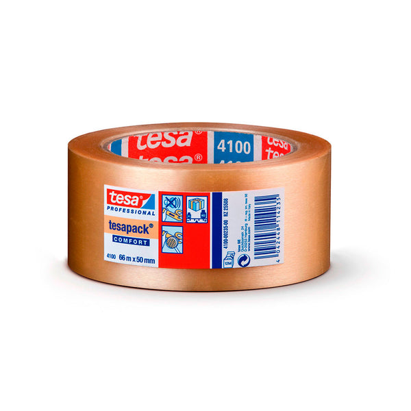 Transparent Rough Pvc Packing Tape 66M X 50Mm 4100 Tesa