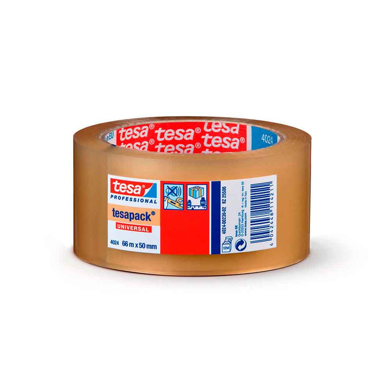 Transparent Polyolefin Packaging Tape 66M X 50Mm 4024 Tesa