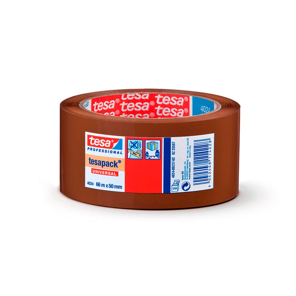 Brown Polyolefin Packaging Tape 66M X 50Mm 4024 Tesa