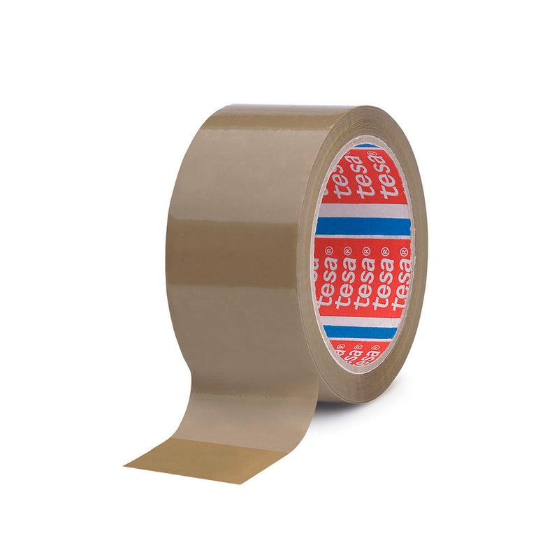 Brown Polypropylene Packing Tape 66M X 50Mm 4089 Tesa