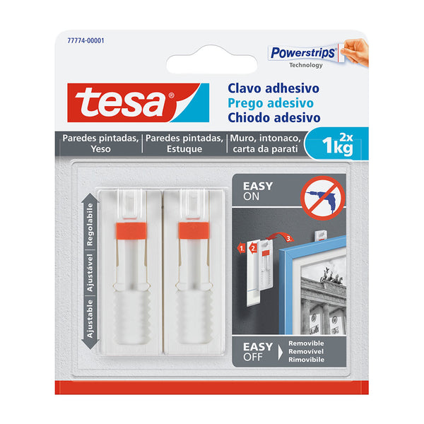 Adhesive Nail Up to 1Kg Painted Wall 77774 Tesa