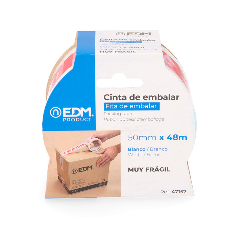 Cinta De Precinto Muy Fragil 48 Micras 50M X 50Mm Edm