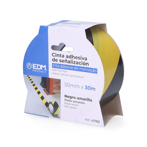 Yellow-Black Adhesive Tape 30M X 50Mm Edm