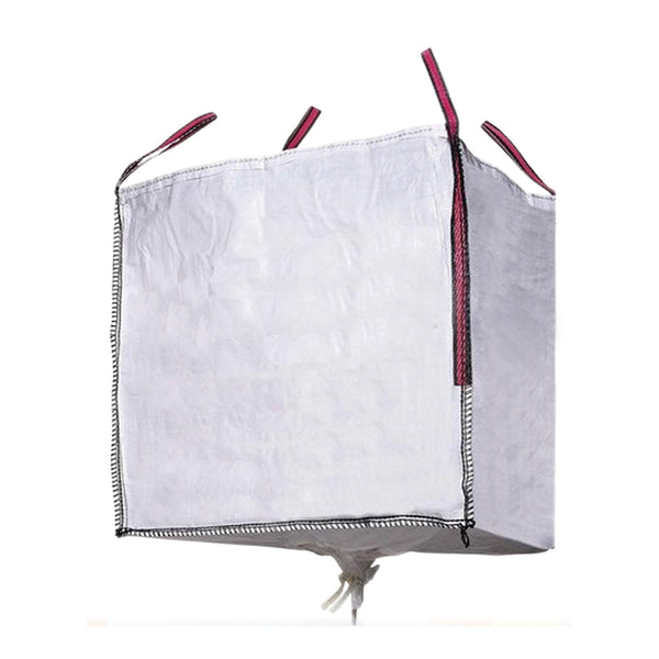 Big Bag Rubble Bag 90x90x90cm With Valve, White Color Holds Up To 1000kg Density 100g/m²