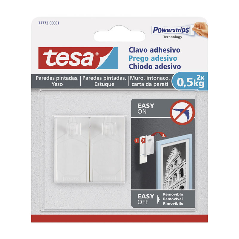 Adhesive Nail Up to 0.5Kg for Painted Wall Tesa