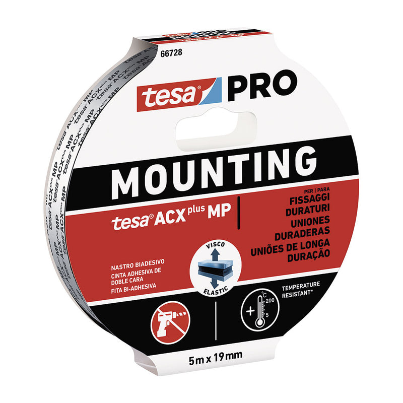 Double Sided Tape Mounting Pro Acx+Mp 5M X 19Mm Tesa