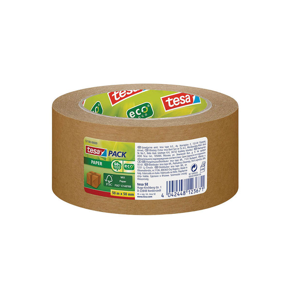 Extra Strong Ecological Paper Packing Tape 50M X 50Mm Tesa