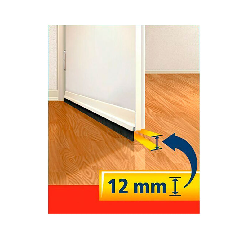 Transparent Pvc Under Door Draft Excluder 1M X 37Mm Tesa