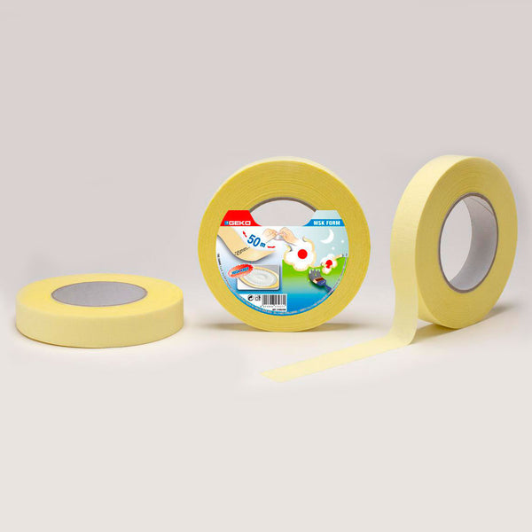 "Kreep" Masking Tape 50M X 25Mm For Painting Circular And Curved Lines