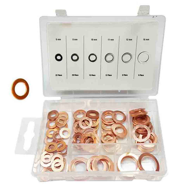 Set of 80 Various Copper Washers