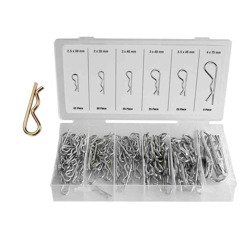 Kit of 150 safety pins in various sizes