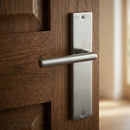 Manilla con placa rectangular de acero inoxidable para puertas modelo '503'