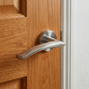 Manilla Hermes de aluminio con Roseta Redonda acabado níquel satinado para puertas