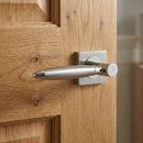 Manilla '630' de zamak con Roseta Cuadrada bicolor para puertas