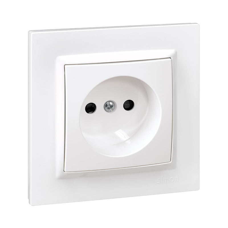 White Bipolar Plug With Frame