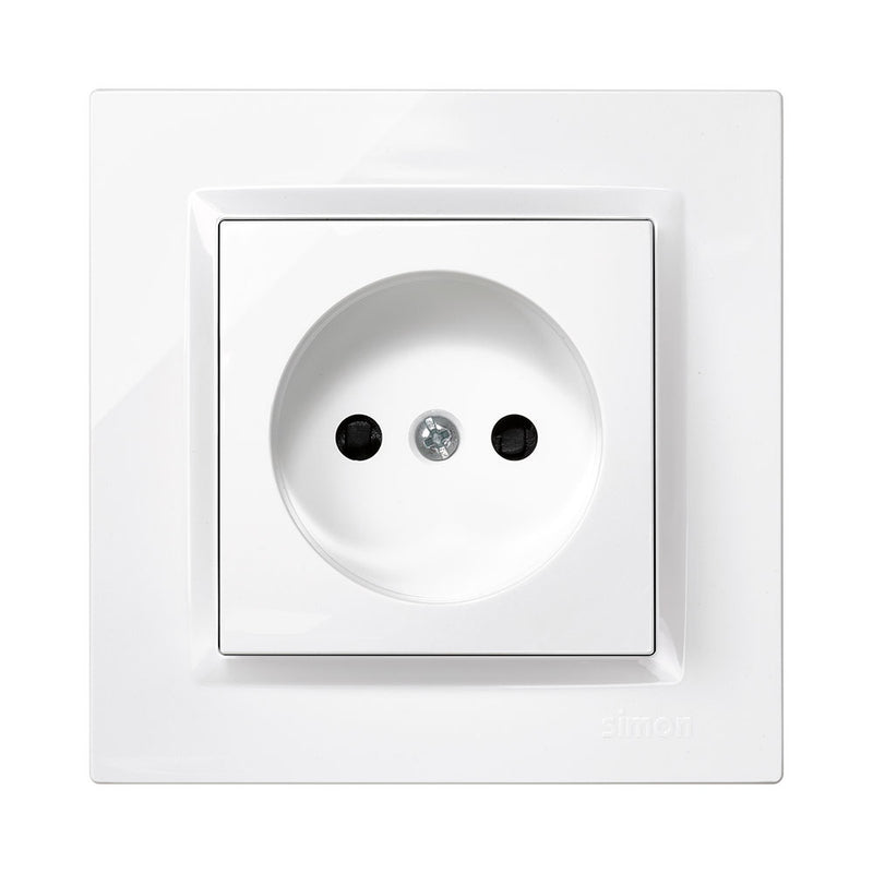 White Bipolar Plug With Frame