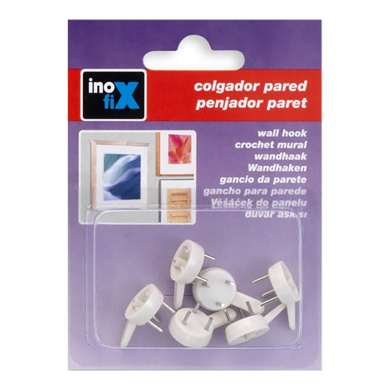 Colgador Para Cuadros. Blanco 3001-2-000 (Blister 6 Unid. ) Inofix