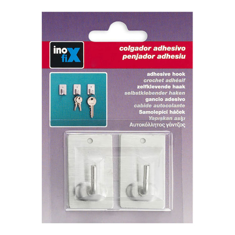 Colgador Adhesivo Acero 2040-1-000 (Blister 2 Unid. ) Inofix