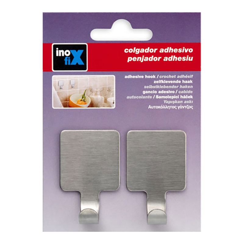 Adhesive Hanger Steel Hook 2077-1-000 (Blister 2 Units) Inofix