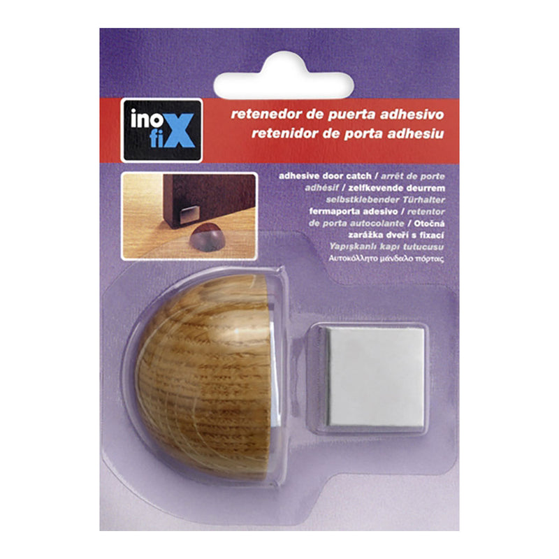 Magnetic Adhesive Oak Wood Retainer (Blister) Inofix