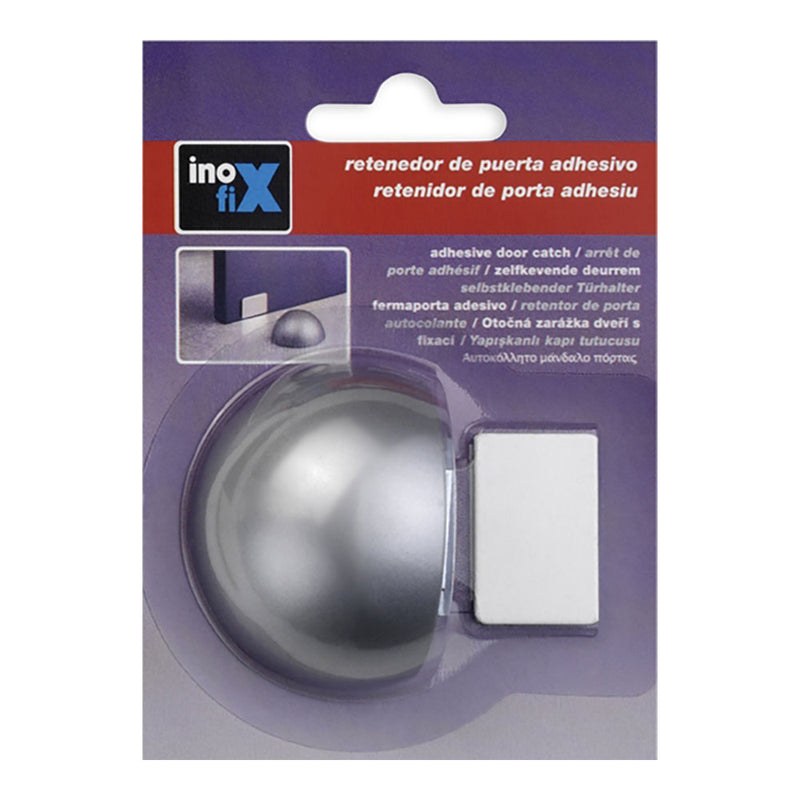 Retenedor Adhesivo Magnetico Cromo Mate (Blister) Inofix