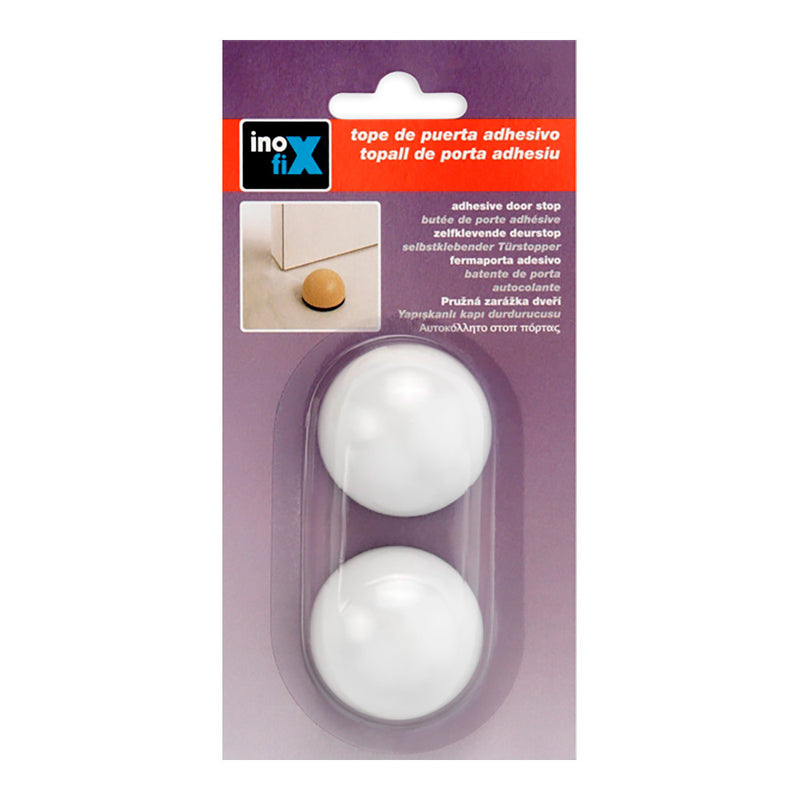 Tope Adhesivo Flexible Blanco (Blister 2 Unid. ) Inofix