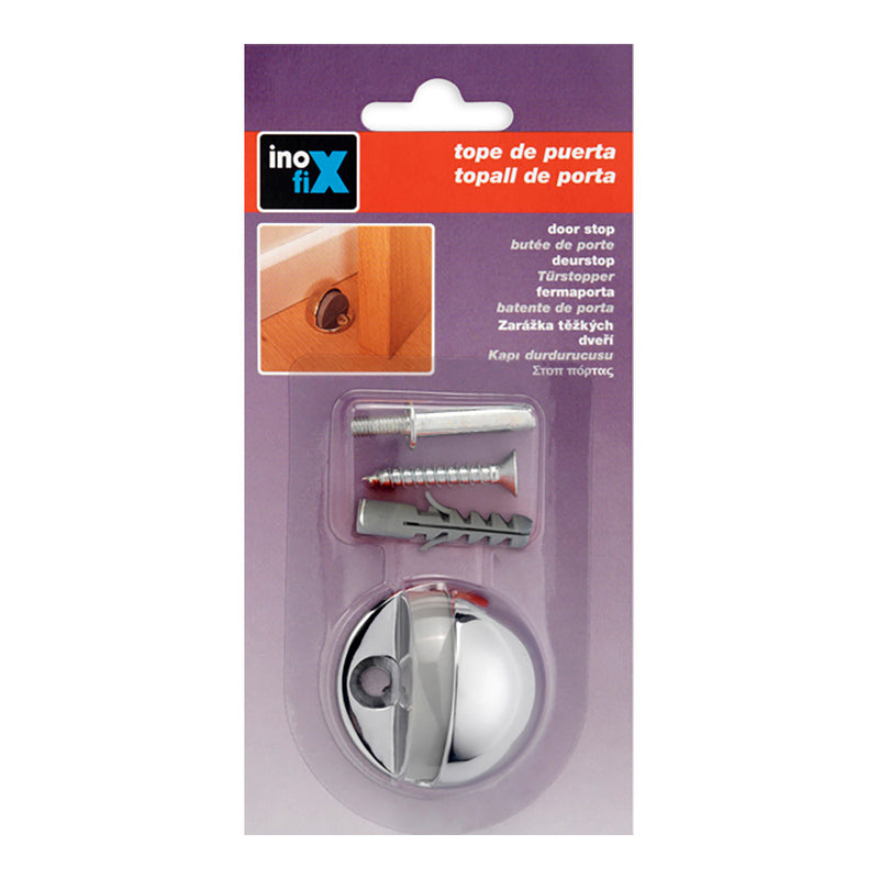 Metal Door Stop with Chrome Screw (Blister) Inofix