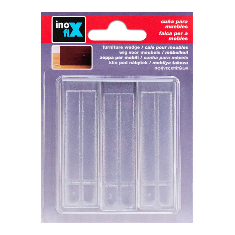 Transparent Plastic Wedge (Blister 3 Units) Inofix