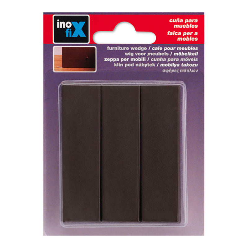 Brown Plastic Wedge (Blister 3 Units) Inofix