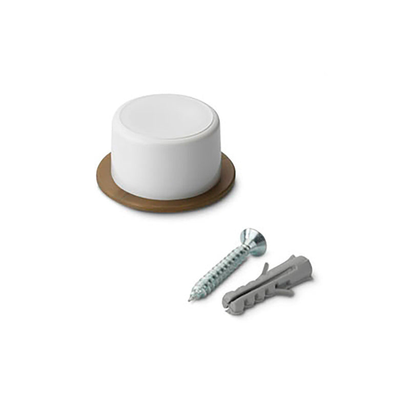 Door stop with white screw (blister pack of 2 units) Inofix