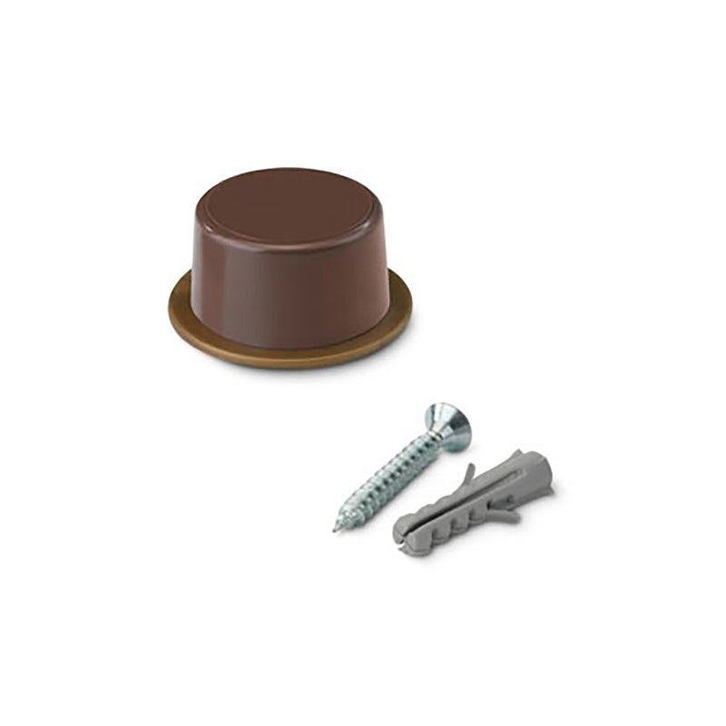 Door stop with brown screw (blister pack of 2 units) Inofix