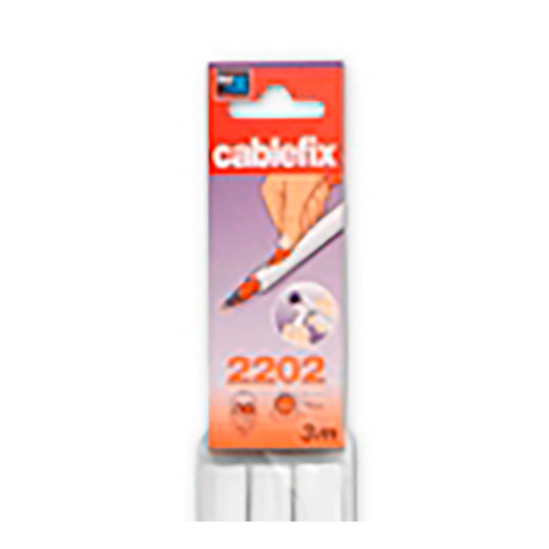 Cablefix Adhesivo 10,5X10Mm Blanco 3M (Blister) Inofix 2202