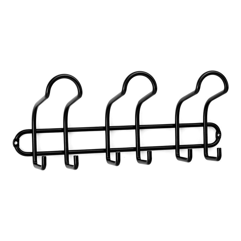 Steel Hanger 3 Triple Hooks Matte Black 3719-3 InofixSteel Hanger 3 Triple Hooks Matte Black Inofix