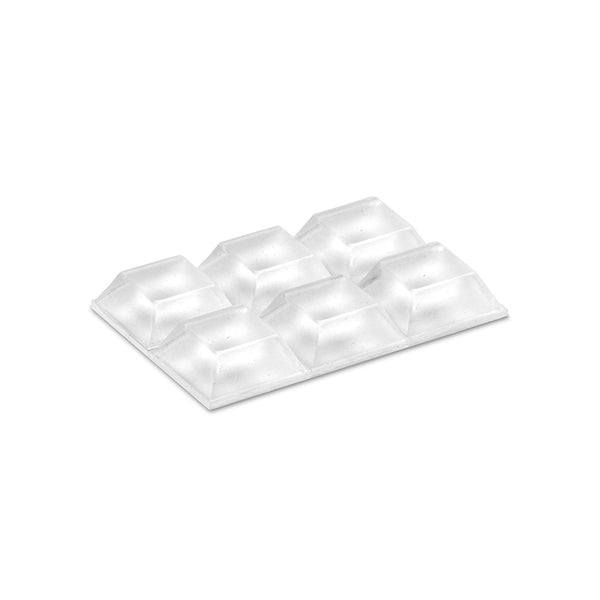 Gota Autoadhesiva Protectora 20,5X20,5X7,6Mm (Blister 6 Unid. ) Inofixcolgador Sobrepuerta Blanco Blister  Inofix