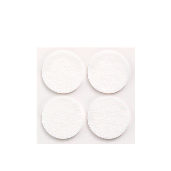 Pack 4 Fieltros Blancos Sinteticos Adhesivos Ø38Mm Plasfix Inofix