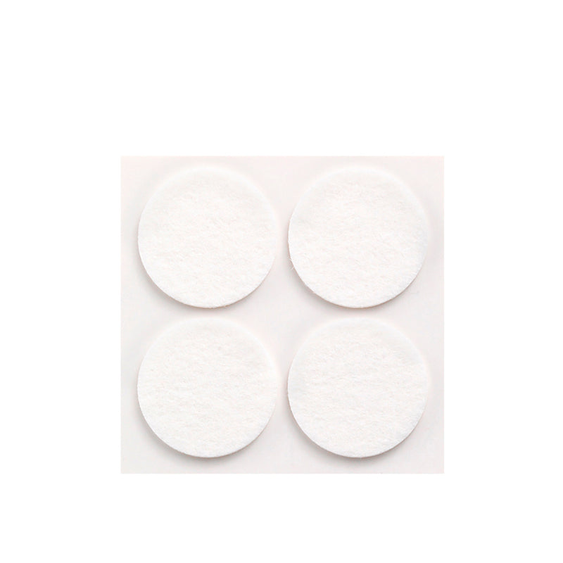 Pack 4 Fieltros Blancos Sinteticos Adhesivos Ø38Mm Plasfix Inofix