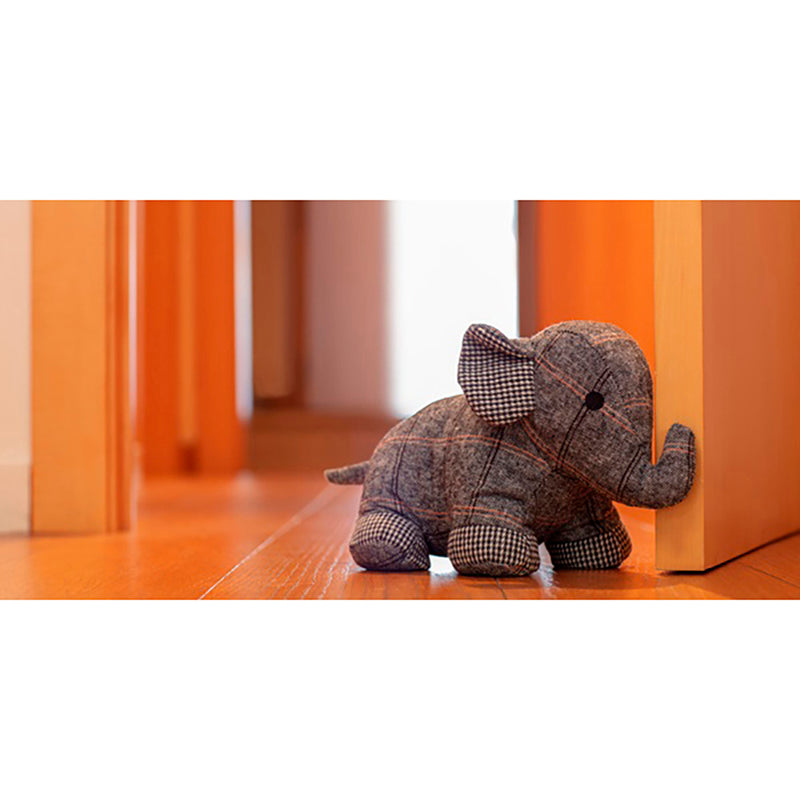 Textile Door Stopper 1Kg Grey Elephant. Inofix