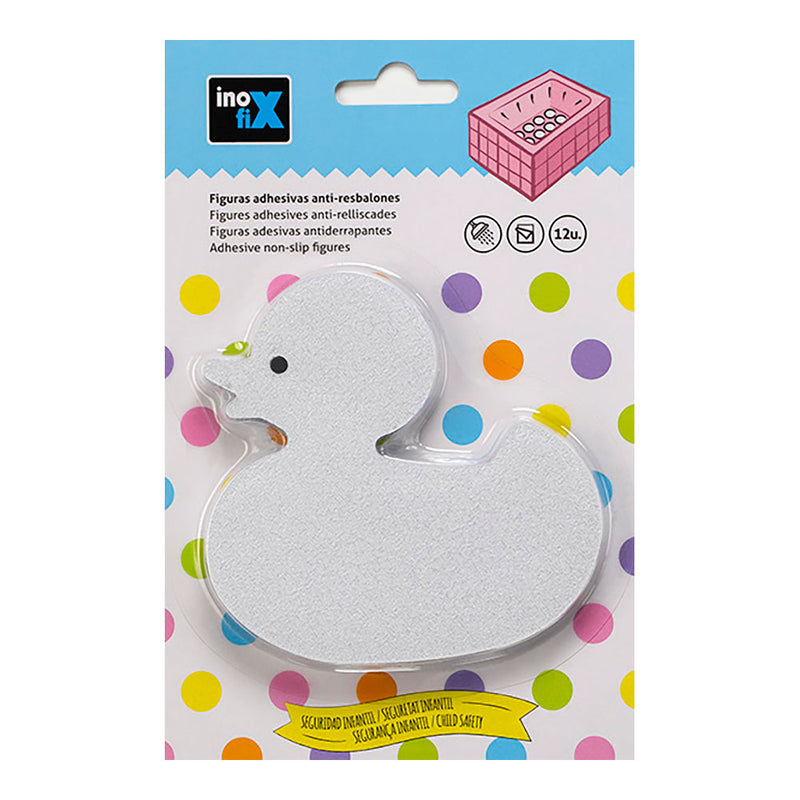 Anti-Slip Adhesive Figures Duck Shape 5304-0 (Blister 12 Units) Inofix